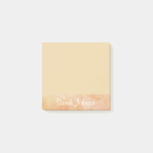 Personlig sidflik med namn post-it block
