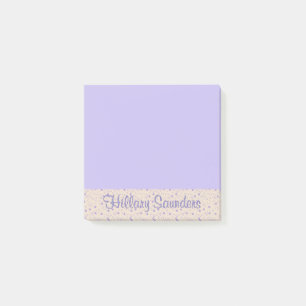 Personlig sidflik med namn post-it block