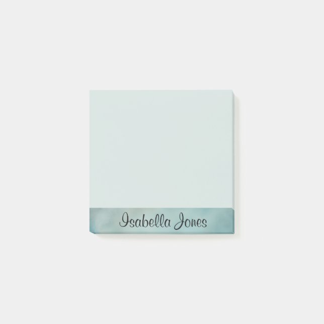 Personlig sidflik med namn post-it block (Framsida)