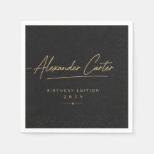 Personlig Signatur Cocktail Servett
