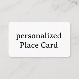personlig Signatur Matt Flat 3,5" x 2,0" Placeringskort