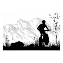 Personlig Silhouette Mountain Bike