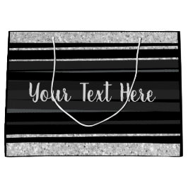 Personlig silver svart rand