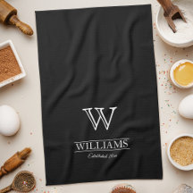 Personlig Simple Classic Monogram Family Namn