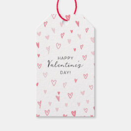 Personlig Simple Heart Patterned Valentine's Presentetikett
