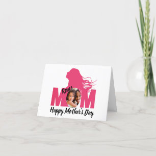 Personlig Simple Lycklig Mors dag Card Helgkort