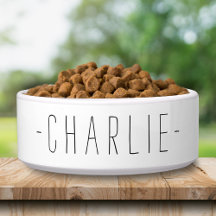 Personlig Simple Namn Template Pet Food