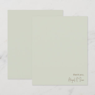Personlig Simple Sage Bröllop Stationery