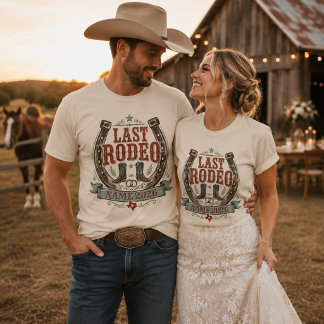 Personlig Sista Rodeo Western Bröllop T Shirt