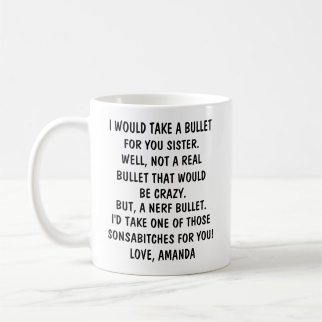 Personlig Sister Gifts från Sister Gift Sister Kaffemugg (Vänster)