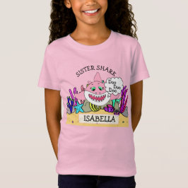 Personlig Sister Shark Baby T Shirt