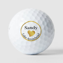 Personlig Sjö Arrowhad Karta Golf bollar