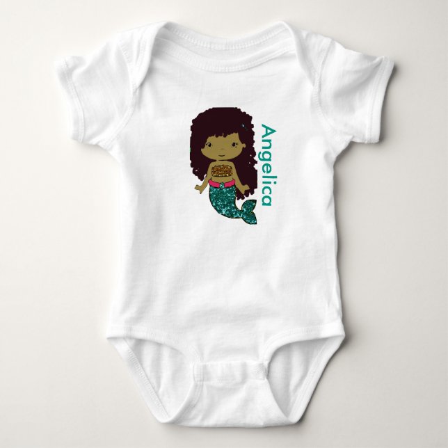 Personlig Sjöjungfru Baby En Biet Tshirt Tröja (Framsida)
