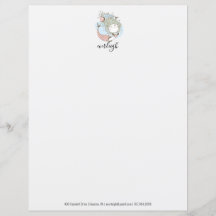 Personlig Sjöjungfru Barn Stationery