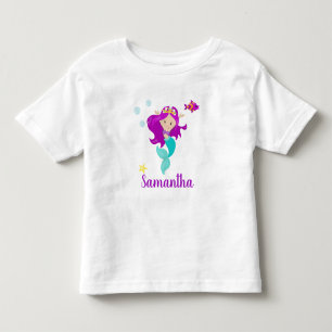 Personlig Sjöjungfru Princess Lila Personlig T Shirt