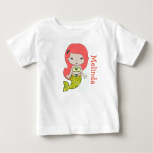 Personlig sjöjungfru Toddlerskjorta Tee