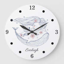 Personlig Sjöjungfru Whale Girl's Nursery