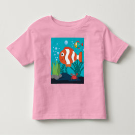 Personlig Sjølivsmönster Fisk Krabba Sjögräs T Shirt