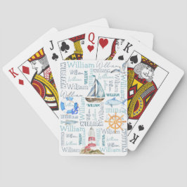Personlig sjösegling av manliga sjömän i namn casinokort