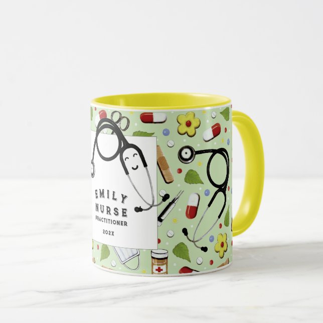 Personlig Sjuksköterska Gift Ideas Mugg (Framsida höger)