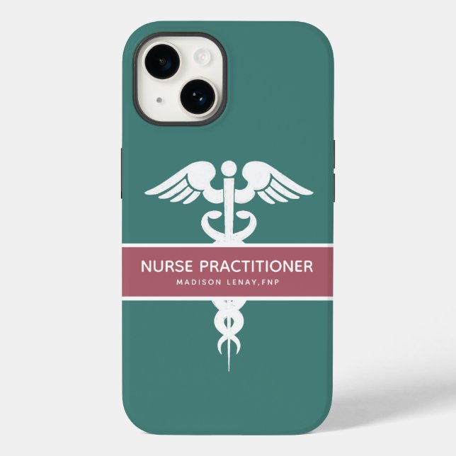 Personlig Sjuksköterska Mörk Teal Medical (Baksida)