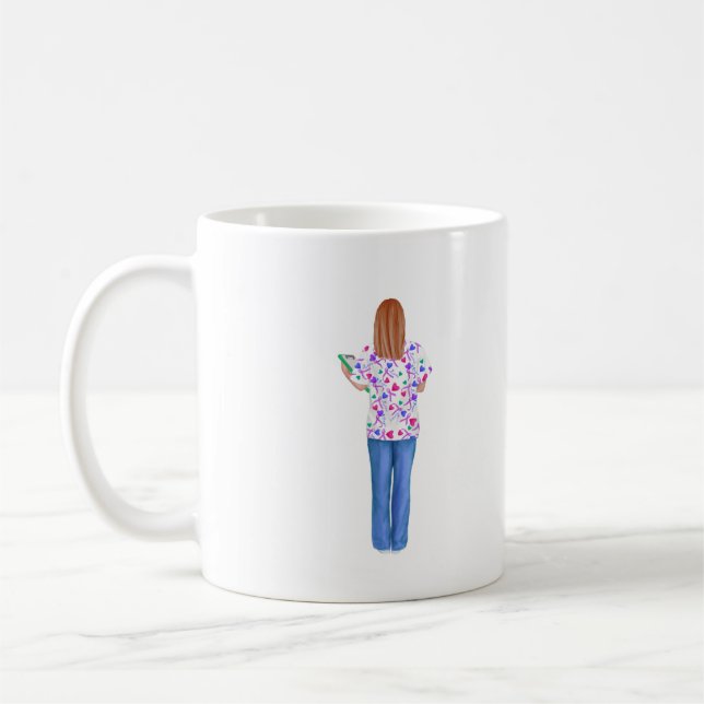 Personlig Sjuksköterska (Redhead Nurse) Mugg (Vänster)