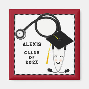 Personlig Sjuksköterskeskola Studenten Gift Magnet