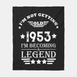 Personlig sjuttio vintagar 70:e födelsedagsfesten fleecefilt