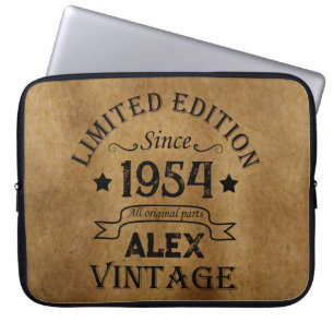 Personlig sjuttio vintagar 70:e födelsedagsfesten laptop fodral
