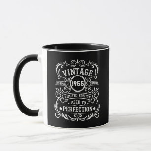Personlig sjuttio vintagar 70:e födelsedagsfesten mugg