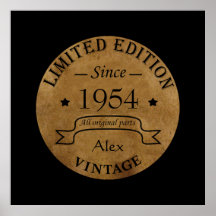 Personlig sjuttio vintagar 70:e födelsedagsfesten