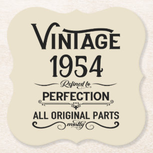 Personlig sjuttio vintagar 70:e födelsedagsfesten underlägg papper