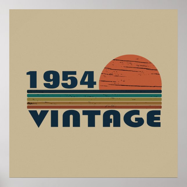 Personlig sjuttio vintage 70-årsdag poster (Framsidan)