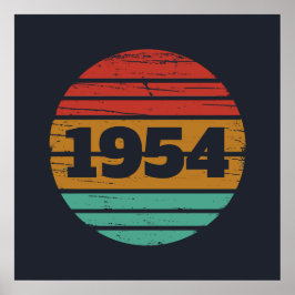 Personlig sjuttio vintage 70-årsdag poster