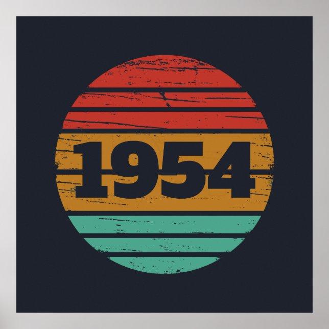 Personlig sjuttio vintage 70-årsdag  poster (Framsidan)