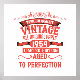Personlig sjuttio vintage 70-årsfest poster