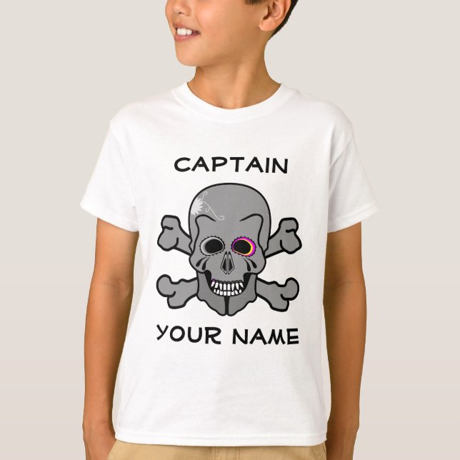 Personlig skalle och ben från Kor T-shirt (Framsida)