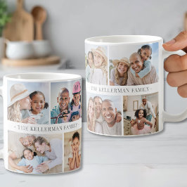 Personlig Skapa Ditt Eget Fotokollage Kaffemugg