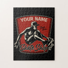 Personlig Skate Shop Grab Trick Skateboarding Pussel