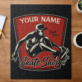 Personlig Skate Shop Grab Trick Skateboarding Pussel