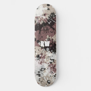 Personlig Skateboard med modern färgstänk