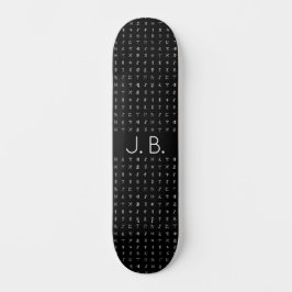 Personlig Skateboard med Monogram & Runic Symb