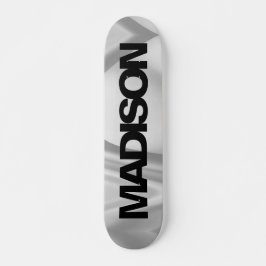 Personlig Skateboard Namn Black Grått Coola
