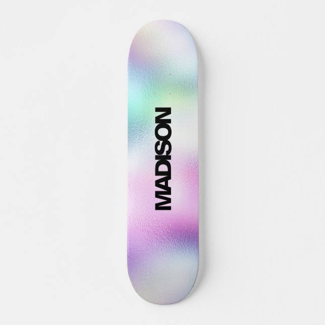 Personlig Skateboard Namn Modern Cute (Framsida)