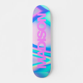 Personlig Skateboard Namn Rosa Girly Modern