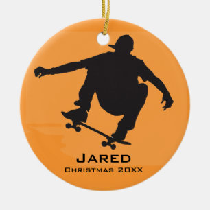 Personlig Skateboarding Ornament