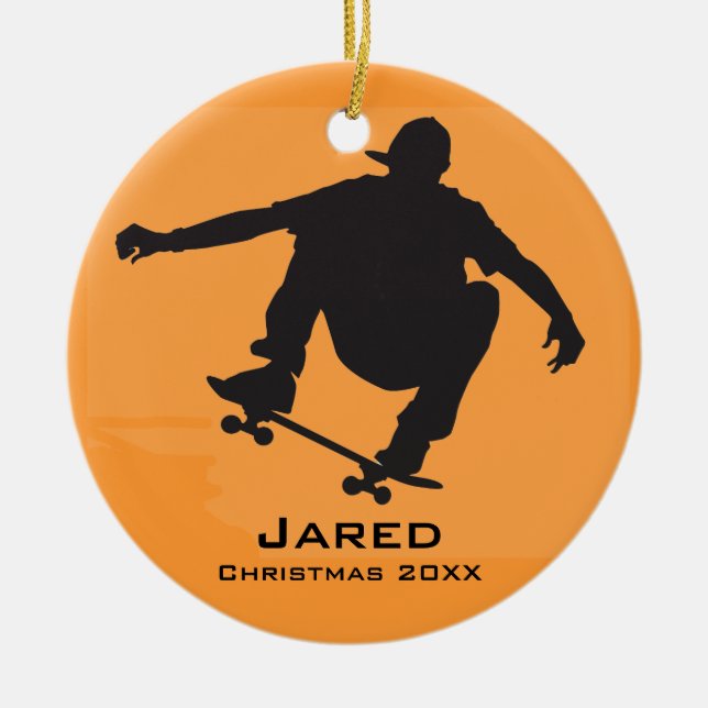 Personlig Skateboarding Ornament (Framsidan)