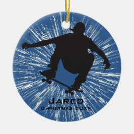 Personlig Skateboarding Ornament