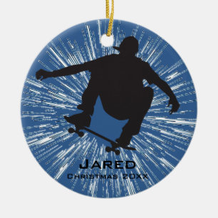 Personlig Skateboarding Ornament