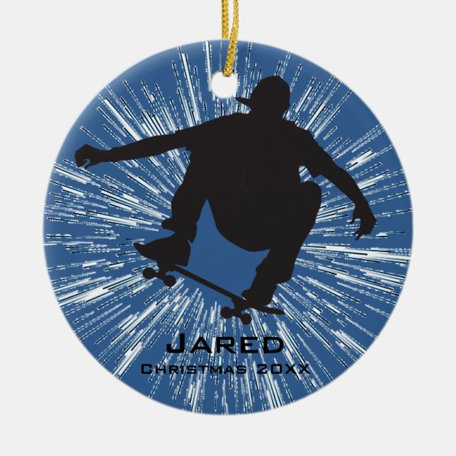 Personlig Skateboarding Ornament (Framsidan)